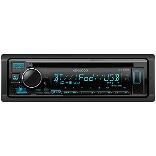 KENWOOD KDC-BT35 CD Car Stereo with Bluetooth, Front USB, AUX, Amazon Alexa, SiriusXM Radio Ready and Variable Display Color Illumination KENWOOD KDC-BT35 CD Car Stereo with Bluetooth, Front USB, AUX, Amazon Alexa, SiriusXM Radio Ready and Variable Display Color Illumination